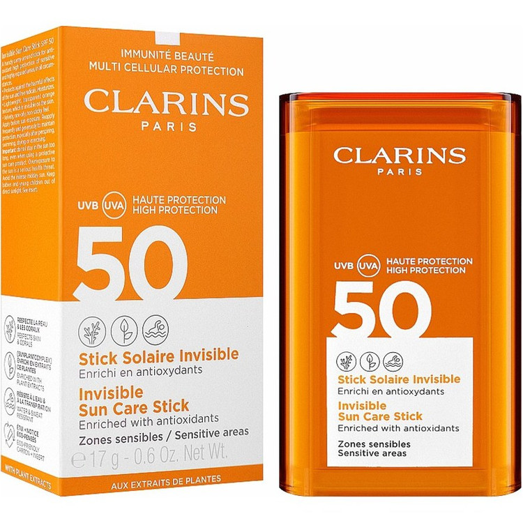 ضدآفتاب استیکی بی رنگ SPF50 کلارنس