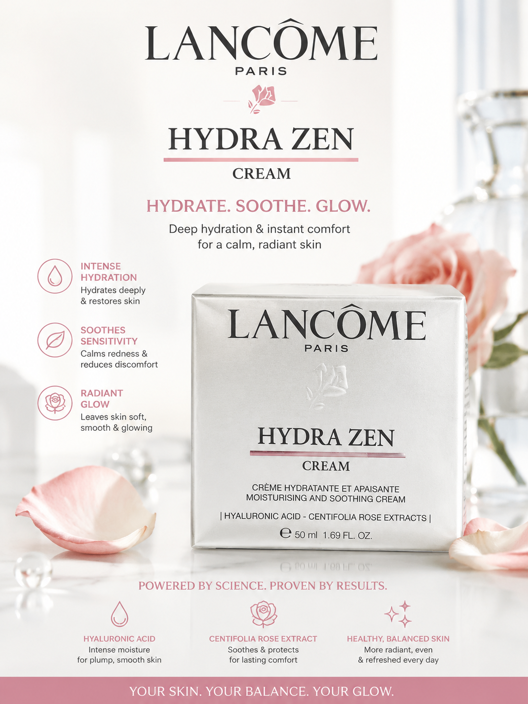 کرم آبرسان ضد استرس(HYDRA ZEN)لانکوم