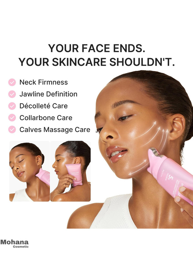 کرم ضد چروک گردن کلاژن و PDRN مدی کیوب مدل Gua Sha